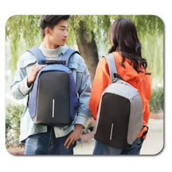 Mochila Antirrobo Urbana Porta Notebook - Azul