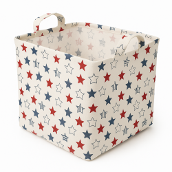Fabric storage basket