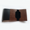 Empyrean eco-leather wallet with trigger and RFID protection - Coffee