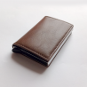 Empyrean eco-leather wallet with trigger and RFID protection - Coffee