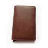 Empyrean eco-leather wallet with trigger and RFID protection - Coffee